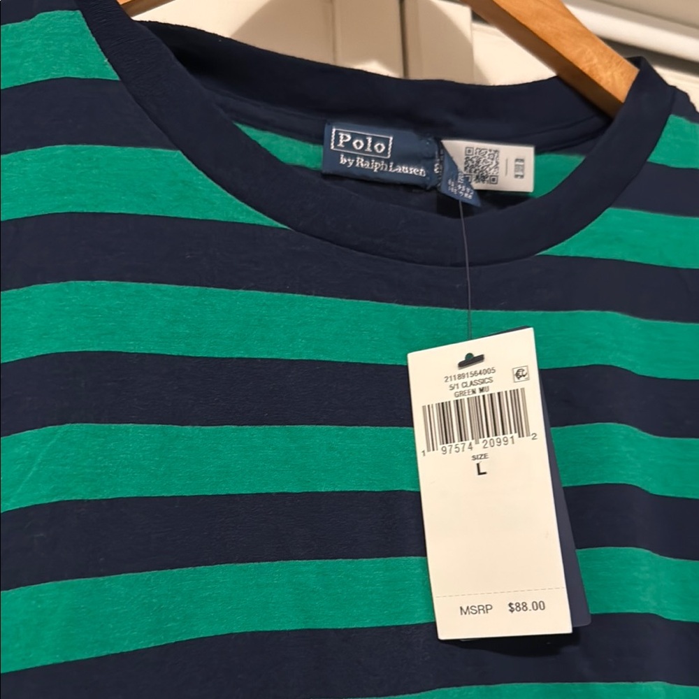 Polo by Ralph Lauren Green and Blue Short Sleeve Tees - Picture 2 of 3